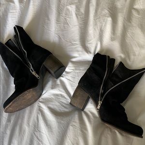 Jeffrey Campbell suede booties